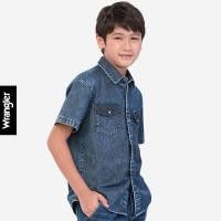ราคา WRANGLER KIDS เสื้อเชิ้ตแขนสั้นเด็กผู้ชาย คอลเลคชั่น Fabric Blocking ทรง REGULAR รุ่น WK S523BSHSN16 (19687729920)