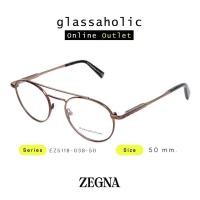 ราคา ลดกระหน่ำ กรอบแว่นสายตา Ermenegildo Zegna รุ่น EZ5118 008 50 ทรงปรอทกลม ดีไซน์สะพานคู่ น้ำหนักเบา ใส่สบาย (20757106551)
