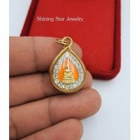 ราคา จี้พระประจำวันเกิด วันพฤหัสบดี บูชาติดคอ โชคดี มีชัย จี้พระชุบทอง24Kล้อมเพชร สวยๆ จี้พระ สร้อยคอ งานทองชุบทองแท้ (7143862914)