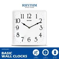 ราคา นาฬิกาแขวน RHYTHM สีเหลี่ยม นาฬิกาติดผนัง ตัวเลขสามมิติ นาฬิกามินิมอล ขอบสีขาว 25 2 ซม (17243256319)