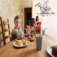 ราคา Creative 3D DIY กาแฟนาฬิกานาฬิกาอะคริลิคติดผนังโมเดิร์นสำหรับที่ตกแต่งบ้านในครัวถ้วยผนังสติกเกอร์ Hollow นาฬิกาตัวเลข (16488801475)