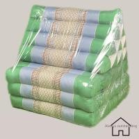 ราคา ที่นอนหมอนอิงสามเหลี่ยมลายขิด หมอนอิงสามเหลี่ยมลายขิดพร้อมเบาะนอน 10 ช่อง 3 พับ ขนาด กว้าง 48 ซม ยาว 160 ซม สูง 32 ซม หนา 7 ซม (20963927236)