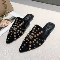 ราคา 35 39แฟลตหัวเข็มขัดตัวอักษรพลอยเทียมปลายแหลม (20790834510)