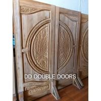 ราคา ประตูคู่ ไม้สัก ลายรวงข้าว 160 200 ซม ประตูหน้า ประตูหน้าบ้าน ประตูคู่หน้าบ้าน บานคู่ บานคู่ไม้ (11810229490)