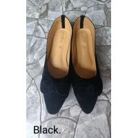 ราคา รองเท้าไซส์ใหญ่41ถึง45 คัชชูกำมะหยี่โบว์พื้นเตี้ย (20846622473)