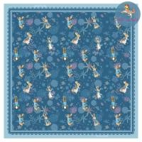 ราคา ผ้าพันคอ ผ้าคลุมไหล่ Kiss Me Doll Peter Rabbit ลาย Naughty ปีเตอร์แรบบิท ขนาด 100 100 CM (20888680472)