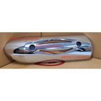 ราคา เเผ่นกันร้อนท่อไอเสีย รุ่น สกู๊ปปี้ ไอ SCOOPY I 3600 079 ZS สีชุบ รุ่นแรก ปี 2009 2011 HMA Brand (19212529580)