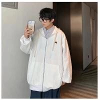 ราคา เสื้อแจ็คเก็ตคลุมมีหมวก เสื้อหนาวแขนยาวมีหมวก คุณภาพสูง สีดำ สีขาวTZ11 (20710530213)