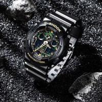 ราคา นาฬิกา นาฬิกาข้อมือผู้ชาย casio g shock แท้ นาฬิกา ชาย รุ่นGA 100CF 1A9DR casio watch for men ของแท้100 นาฬิกากันน้ำ100 สายเรซิ่นกันกระแทก รับประกัน 1 ปี (17962085640)