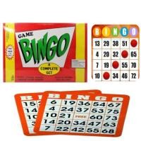 ราคา บิงโก Bingo เกมบิงโก ขนาดมาตรฐานกล่องส้ม ครบเซ็ท สาารถเล่นกับเพื่อนๆที่บ้านได้ มีการ์ด 24 ใบ ตัวหมาก 75 ตัว (16184790512)