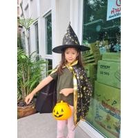 ราคา ชุดฮาโลวีนเด็ก ชุดแม่มด ชุดคอสเพลย์ ธีมฮาโลวีน ผ้าคลุมแม่มด ชุดแฟนซีสำหรับเด็ก ชุดเซ็ทแม่มด หมวก พร้อมส่งจากไทย (20479000272)