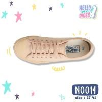 ราคา รองเท้าผ้าใบสีพาสเทล แบบผูกเชือก ไม่มีกล่อง สินค้าOUTLET รุ่น NO014 (21279136010)