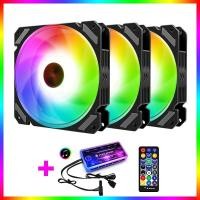 ราคา ชุดพัดลมเคส COOLMOON Static Moon RGB Fan Case 12 CM (16027239285)