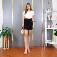 ราคา 5521 กระโปรง ทรงเอ ผ้าฮานาโกะ ดีไซน์ผ่าหน้า สุดเก๋ มีกางเกงด้านใน (20798844547)