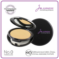 ราคา JURNESS แป้งพัฟ ผสมรองพื้น กันนำ้ No 0 เจอเนส อโรมาเธียราพี SPF 25 PA สี Porcelain สีขาวเหล (1560380537)