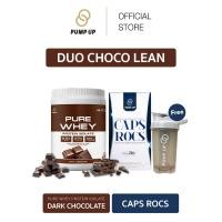 ราคา Bundle Set PUMP UP Whey Protein Isolate100 Dark Chocolate flavor CAPS ROCS (20510584876)