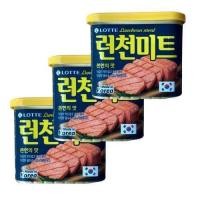 ราคา spam แฮมกระป๋องเกาหลี สแปม lotte brand luncheon meat 340g 런천미트 (20672210959)