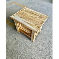 ราคา โต๊ะหัวเตียง โต๊ะข้างเตียง ไม้สักงานดิบ งานทาสี (21223930509)