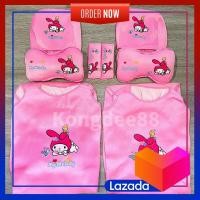 ราคา หุ้มเบาะรถยนต์ ลายมายเมโลดี้สีชมพู ผ้าปักลายอย่างดี สีชมพูหวานๆ (20717016563)