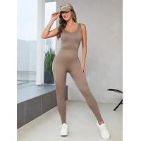 ราคา Womens Yoga Jumpsuit Workout Sleeveless Jumpsuit Gym Suit Sportswear Fitness Shorts Work Wear Suit One Piece (20686623089)