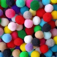 ราคา ปอมปอม ขนาด1 5cm คละสี สีล้วน ขายเป็น20 50 100ลูก (8958130012)