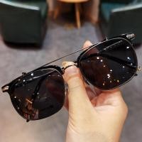 ราคา Chrome Hearts แว่นตากรอบแว่นตาแฟชั่นสำหรับทั้งหญิงและชายครึ่งกรอบขนาดใหญ่ทำจากไทเทเนียมแท้กรอบแว่นเลนส์อ่อนมากป้องกันสีฟ้า (18059124887)