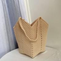 ราคา Granny bag กระเป๋าถักเชือกร่ม สะพายข้าง ไซร์ L (14786100363)