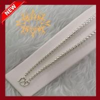 ราคา สร้อยคอเงินลาว เคลือบแก้วอย่างดี ลายบล็อค มีความยาว 2 ขนาด 18 นิ้ว กับ 24 นิ้ว (10574246808)