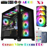 ราคา EVESKY sea view room PRO เคสคอมพิวเตอร์ พัดลม ARGB รีโมท คอนโทรลเลอร์ ARGB ซิงโครไนซ์ E ATX M ATX เคสคอมพิวเตอร์ห้องวิวทะเล สีดำ เคสกล่องไฟฟ้าระดับไฮเอนด์ดูดี (19919240414)