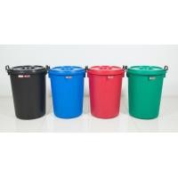 ราคา ถังน้ำพลาสติกทรงกลม GL40 สีเขียว มีฝาพร้อมหูล๊อค ตรางู ขนาดบรรจุ 132 ลิตร (9018507414)