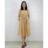 ราคา ชุดเดรสคอจีน ผ้าฝ้ายซักนุ่มฟอกนิ่ม (20772416545)