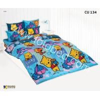 ราคา TOTO ผ้าปูที่นอนโตโต้ DISNEY ลายการ์ตูนลิขสิทธิ์ ขนาด 3 5 5 6 ฟุต คิวตี้ หมีพูห์ CUTIES POOH รหัสสินค้า CU134 สีฟ้า เฉพาะชุดผ้าปูไม่รวมผ้านวม (16600880832)