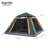 ราคา Agnite เต็นท์แคมปิ้ง เต็นท์สนาม เต็นท์เดินป่า เต็นท์นอนป่า เต็นท์นอน เต็นท์พับได้ ระบายอากาศได้ดี ขาตั้งpop up กางง่าย Camping Tent (19596789231)