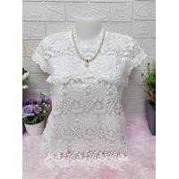 ราคา เสื้อลูกไม้สวยๆมีซัปในทั้งตัวอก36 38 40 42 (14779089952)