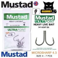 ราคา เบ็ดมัสตาด MUSTAD HEAVY LIVE BAIT ULTRAPOINT ก้นห่วง 94140NP BN (19678975429)