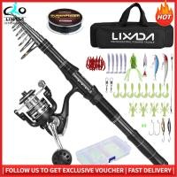 ราคา LIXADA ชุดรวมรอกเบ็ดตกปลาและรีลกล้องส่องทางไกลเสาเบ็ดตกปลาพร้อมรอกสปินนิ่งคอมโบชุดเหยื่อล่อเอ็นตกปลาชุดอุปกรณ์ตกปลาพร้อมกระเป๋าใส่โน๊ตบุ๊คแบบพกพา (19649809179)