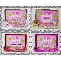 ราคา กรอบป้ายทะเบียนรถมอเตอร์ไซค์ พลาสติกชุบโครเมียม ลาย คิตตี้ Kitty (9350781665)