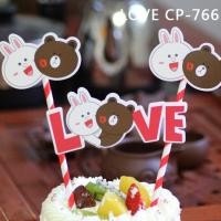 ราคา ป้ายท็อปเปอร์ ลายการ์ตูนตัวอักษร happy birthday สําหรับตกแต่งเค้กวันเกิด (18705288326)