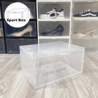 ราคา กล่องรองเท้าฝาข้าง กล่องเก็บของ แบบฝาข้าง กล่องอเนกประสงค์ ฝาเปิด ปิด พร้อมรูระบายอากาศ วางซ้อนต่อกันได้ (12557920972)