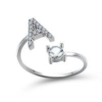 ราคา A Z Letter เปิดแหวนคู่ตัวอักษรตัวอักษรผู้ชาย Initials แหวนผู้ชายแหวนประดับ Anillos Mujer (21171216827)