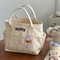 ราคา พร้อมส่ง Miffy Rabbit กระเป๋าถือลําลอง ผ้าแคนวาส ทรงโท้ท (20131087704)