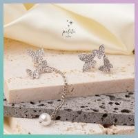 ราคา petite by PRAKYRE Butterfly with Pearl Earring ต่างหูระย้าผีเสื้อห้อยมุข เรียบหรู พรีเมียม อลังการ (19544362879)