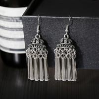 ราคา ต่างหูสตรีแนววินเทจแบบตุ้มห้อยรูปกระดิ่งและดอกไม้สำหรับต่างหูเครื่องประดับแบบอินเดียต่างหูแบบพู่สีเงินโบราณ (17337520299)