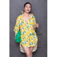 ราคา ป้าย Mirrorsister 30322 3 เดรสเชิ้ตทรงโคร่งลายดอกบาน สวยสดใส ด้านหน้าสั้นด้านหลังยาว ใส่สวยเก๋ ใส่ง่ายใส่ได้ตลอด (18536189518)
