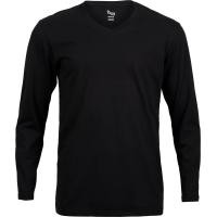 ราคา เสื้อยืดแขนยาว คอวี ผ้าฝ้ายแท้ 100 นุ่ม สบาย ไม่ย้วย (16441422963)