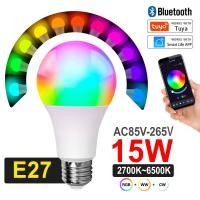 ราคา สต๊อก หลอดไฟหลอดไฟอัจฉริยะ E27 9W 15W Wifi bluetooth Rgbct RGB Bulb ควบคุมโทรศัพท์มือถือทำงานหลอดไฟ Led กับแอปสมาร์ทไลฟ์และหลอดไฟอัจฉริยะบลูทูธอัจฉริยะไร้สาย (17784685305)