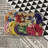 ราคา ยกแพค 100 เส้น คละสี ยางรัดผม ยางรัดผมหลากสี คุณภาพดี มีจี้ตามสี 5 สี ยางมัดผม ยางรัดผมสีดำ สีมินิมอล พาสเทล (16137753954)