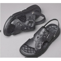 ราคา TiNiT Storeรองเท้าแตะหนังวัวสำหรับผู้ชายรองเท้าแตะชายหาดรองเท้าหนังแท้กันลื่นกันลื่นหนาสำหรับวัวแบบใหม่ฤดูร้อน (19790761965)