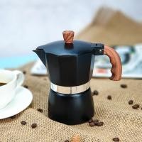 ราคา สีดำ ชุดหม้อต้มกาแฟสด มอคค่าพอท moka pot 3cup เครื่องบดเมล็ดกาแฟ มือหมุน (9082122911)