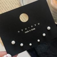 ราคา We Flower 6PCs S925 Silver Mini Ball Beaded Stud Earrings for Women Girls Chic Fashion Ear Jewelry Set (11168202631)